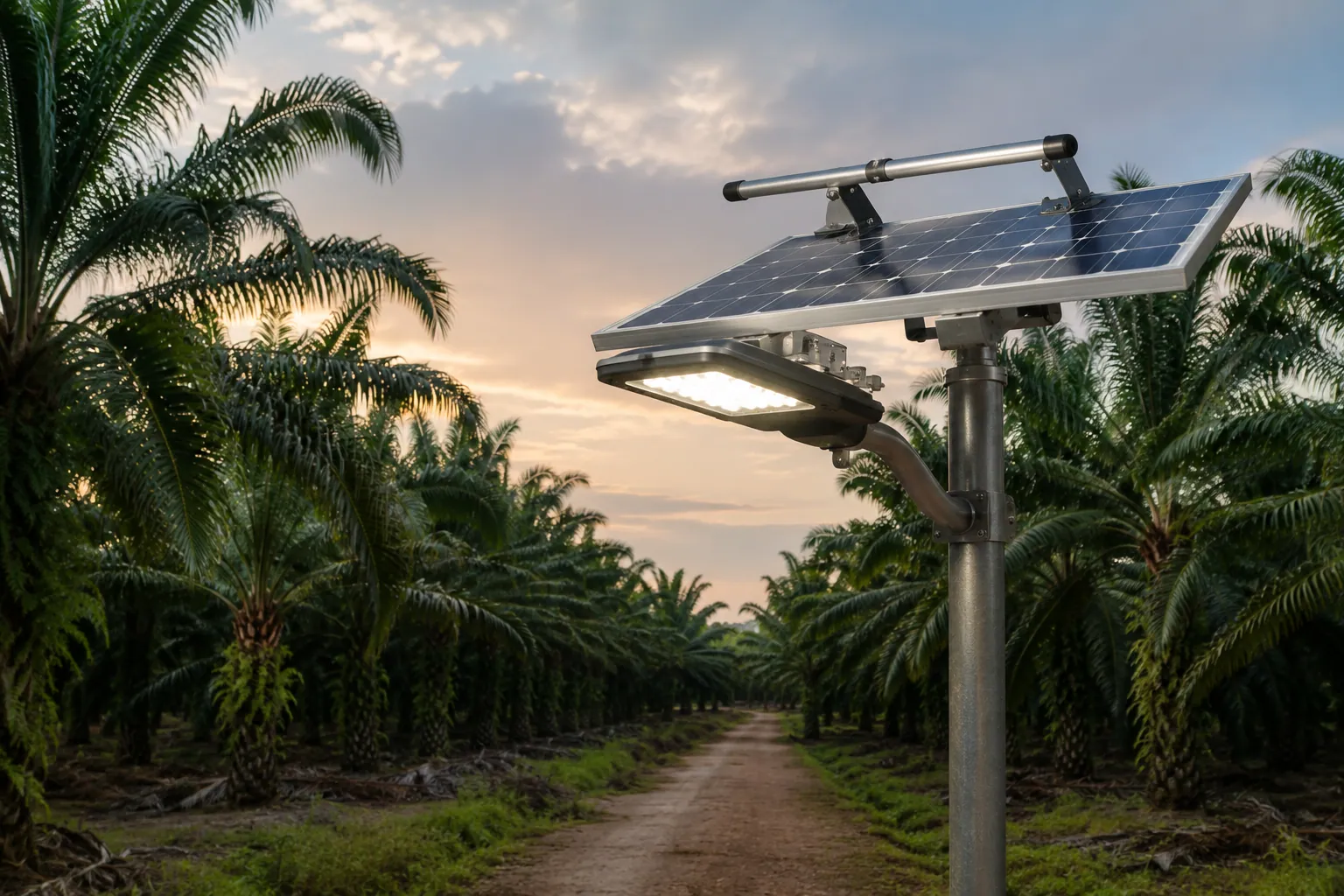 Self Cleaning Street Light Palm Oil