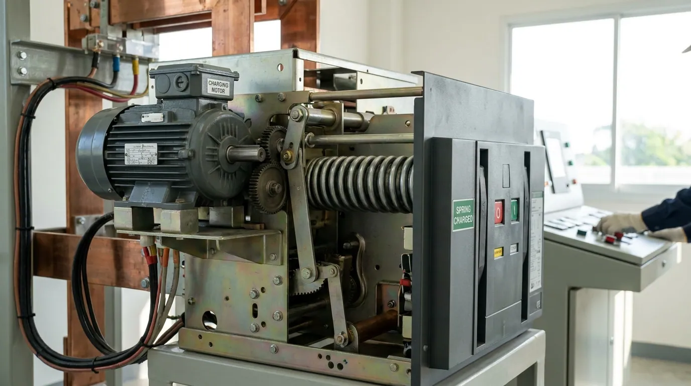 State the Function of Motor in Circuit Breaker Drive